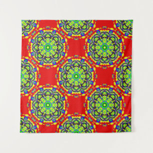 Tapete De Parede Mandala Tribal: Ilustração Sem Fios Vintage