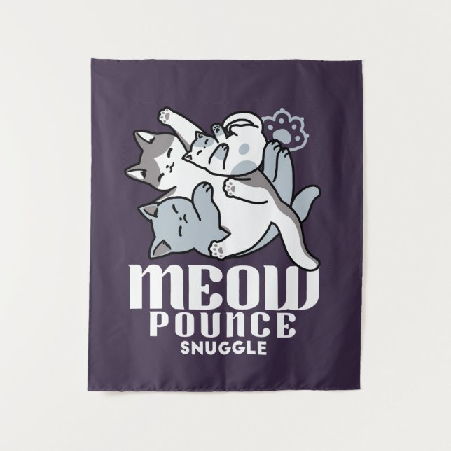Tapete De Parede Manípulo De Rato - Gatos De Dormir Em Cute (Frente)