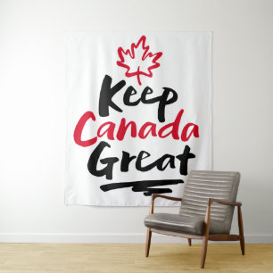 Tapete De Parede Mantenha o CANADÁ Grande! Folha de Bordo Canadens