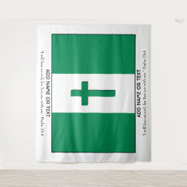 Tapete De Parede Manutenção Personalizada | NIGERIA FLAG com Cross
