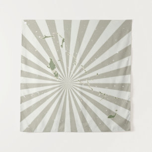 Tapete De Parede Mapa da vintagem das Bahamas. Grunge poster com o 