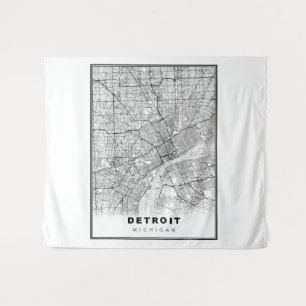 Tapete De Parede Mapa de Detroit