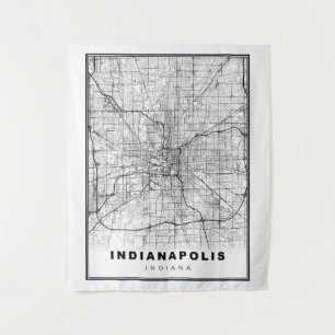 Tapete De Parede Mapa de Indianápolis