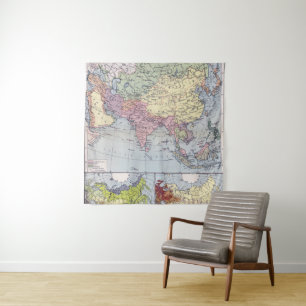 Tapete De Parede Mapa político Ásia