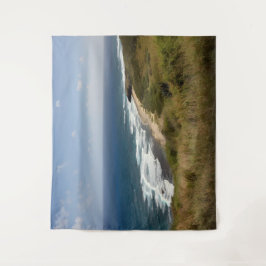 Tapete De Parede Mar Azul de Caribe de praia tropical