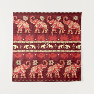 Tapete De Parede Marcha dos Elefantes: Padrão Espetacular Sem Olhos