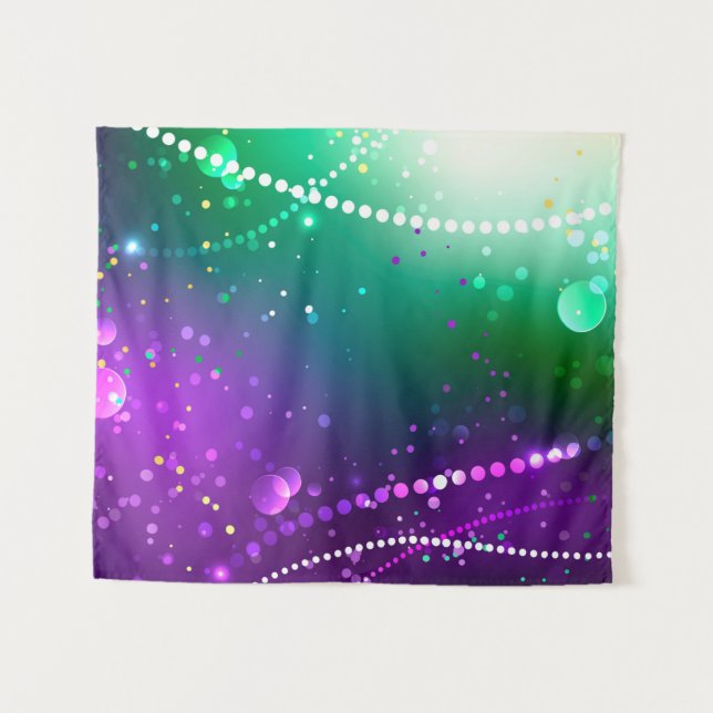 Tapete De Parede Mardi Gras Festivo Purple Background (Frente (Horizontal))