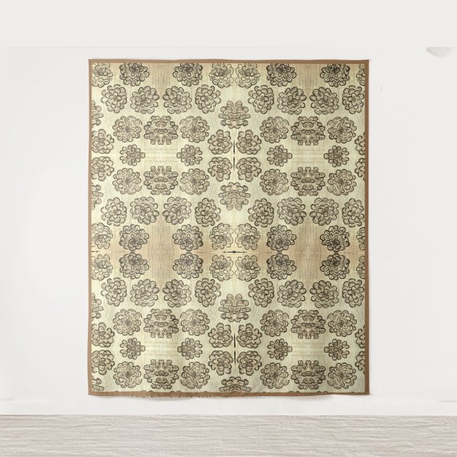 Tapete De Parede Marigolds Sepia (Frente)