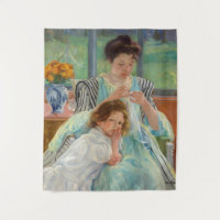 Mary Cassatt - Jovem Mãe costurando