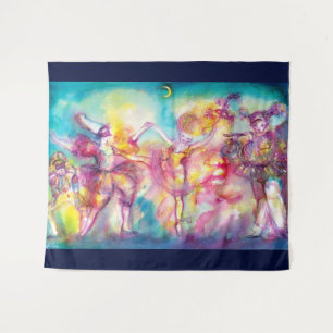 Tapete De Parede MASCARADA, Mardi Gras Máscaras, Dança, Música