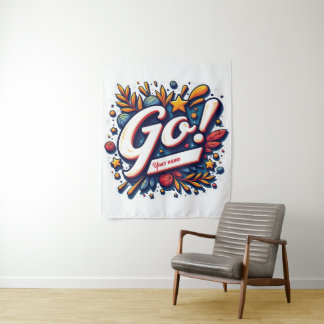 Tapete De Parede Mascote do Orgulho de Equipe Personalizado