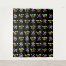 Tapete De Parede Mash de Monstros do Halloween Fundo de passo e rep