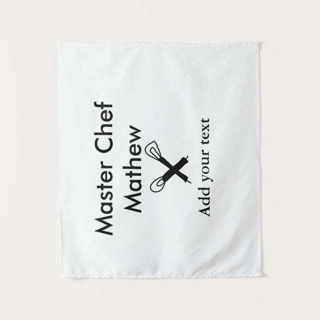 Tapete De Parede Master chef cozinha padaria cozinheira adiciona te (Frente)