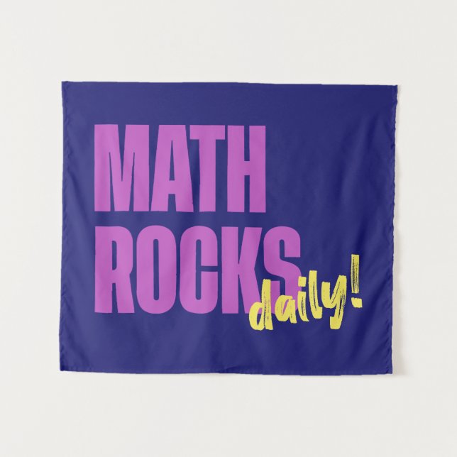 Tapete De Parede Matemática Faz Bem ao Dia (Frente (Horizontal))