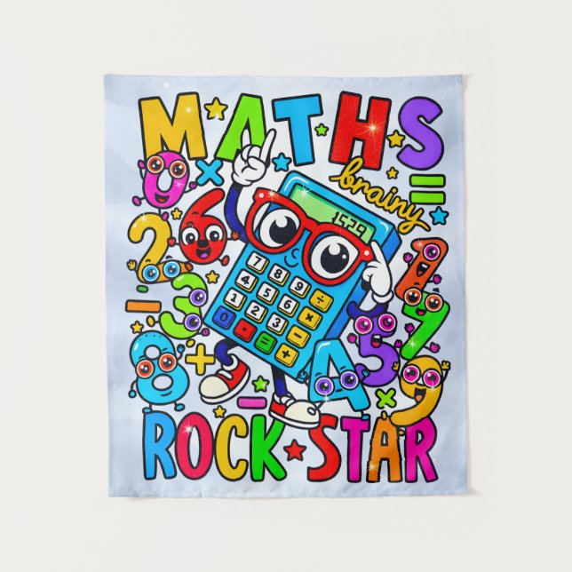 Tapete De Parede Maths Rockstar Banner for Number Day Schools (Frente)