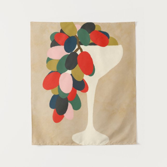 Tapete De Parede Matriz de Uvas (Frente)