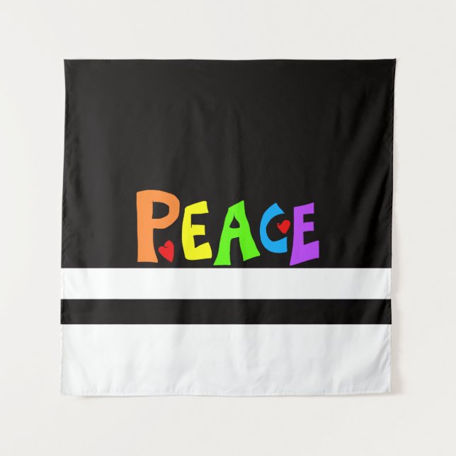 Tapete De Parede MAZIPOODLES Paz Arco-íris (Frente)