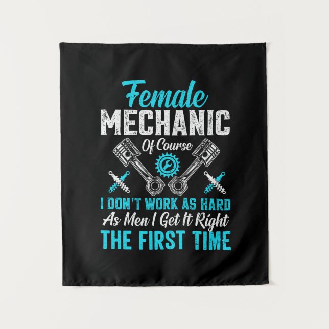 Tapete De Parede Mecânica Feminina (Frente)