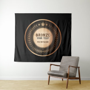 Tapete De Parede MEDALHA Bronze Campeão IMPRESSÃO PERSONALIZADA DIY