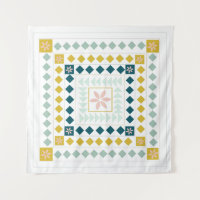 Medalhão Geométrico Colorida Moderno Design