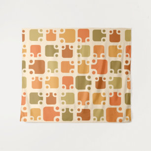 Tapete De Parede Meio século Modern Pattern Ochre