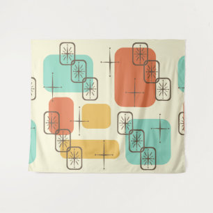 Tapete De Parede Meio século Moderno Sputnik Multicolor 1