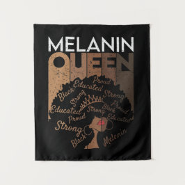 Tapete De Parede Melanin Afro Queen Art