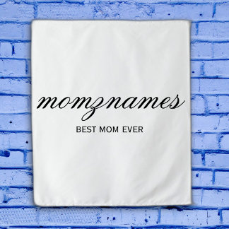 Tapete De Parede Melhor Mãe Personalizada Nome De Caligrafia