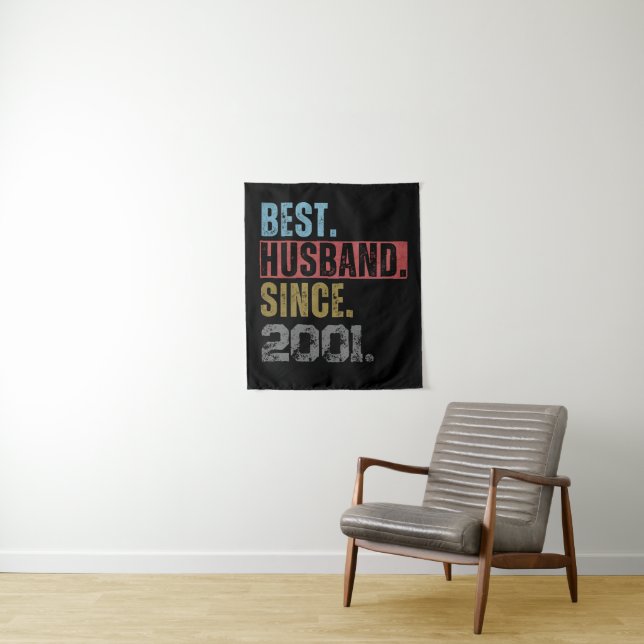 TAPETE DE PAREDE MELHOR MARIDO DESDE 2001 PERSONALIZADO (In Situ)