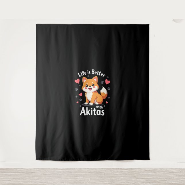 Tapete De Parede Melhor vida com Akita Tank Top (Frente)