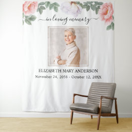 Tapete De Parede Memória de Adorto Memorial Floral Rosa