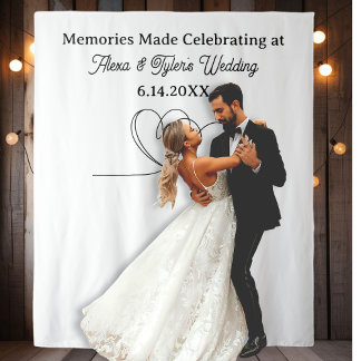 Tapete De Parede Memórias Feitas no Fundo de Foto de Casamento