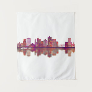 Tapete De Parede Memphis Tennessee Skyline