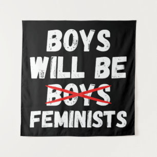 Tapete De Parede Menino Feminista - Meninos Serão Feministas II