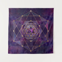 Merkabah em flor da vida - Geometria Sagrada