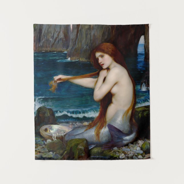 Tapete De Parede Mermaid John William Waterhouse Painting (Frente)