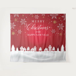 Tapete De Parede Merry Christmas and Happy New Year backdrop 