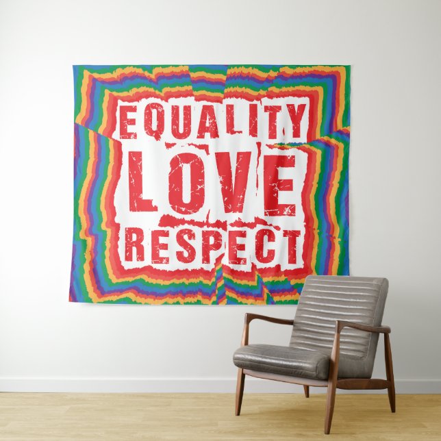 Tapete De Parede Mês do Orgulho de Igualdade e Respeito (In Situ (Horizontal))