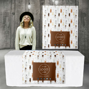 Tapete De Parede Mesa Runner Banner Logotipo de Mídia Social Fazend