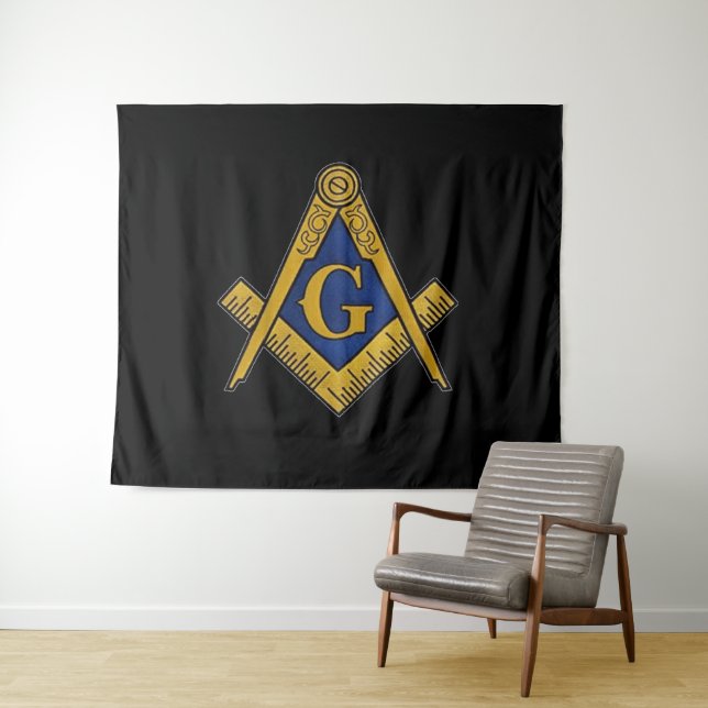 Tapete De Parede Mestre Freemasonry Freemasons Lodge Masonic (In Situ (Horizontal))