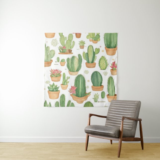 Tapete De Parede Mexican Cactus Oasis Wallpaper (In Situ)