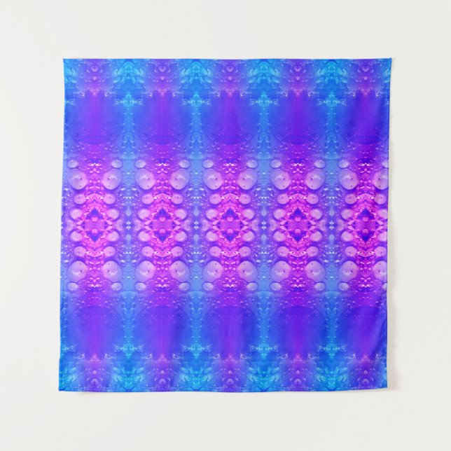 Tapete De Parede Miami X Blue Ikat Também (Frente)