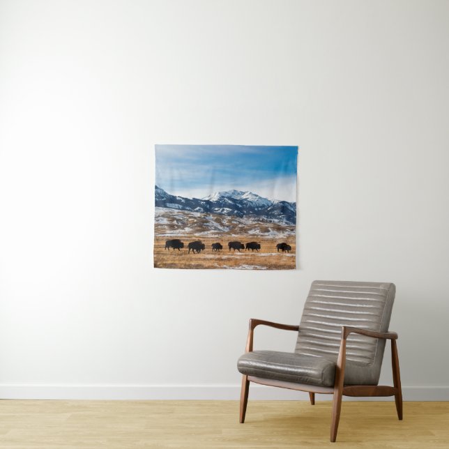 Tapete De Parede Migração do bisonte (In Situ (Horizontal))