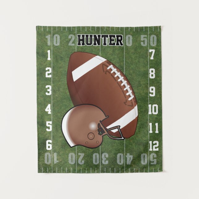 Tapete De Parede Milestone Baby Photo Prop Futebol 🏈 Esporte (Frente)