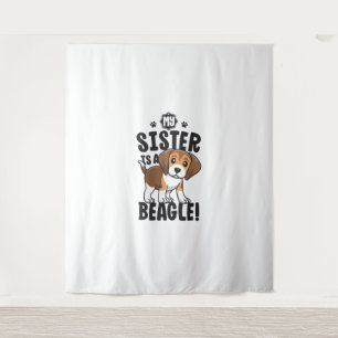 Tapete De Parede Minha Irmã É Uma Garota De Camisa Beagle
