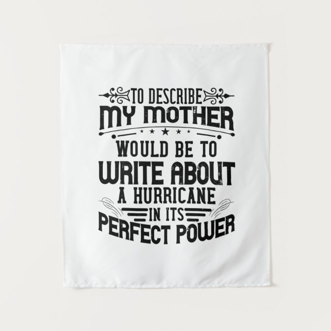 Tapete De Parede Minha Mãe É Um Furacão (Frente)