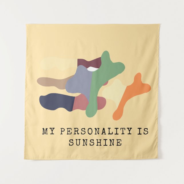 Tapete De Parede Minha Personalidade é Sol (Frente)