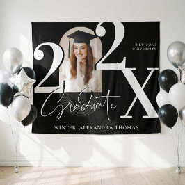 Tapete De Parede Minimal Bold Year Arch Grad Photo Graduation Black