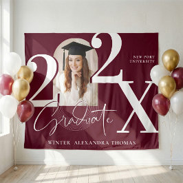 Tapete De Parede Minimal Bold Year Arch Grad Photo Graduation Red