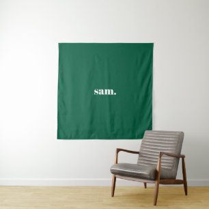 Tapete De Parede Minimalista texto personalizado negrito verde